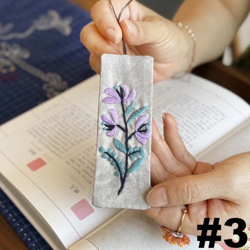 Embroidery Rectangle Bookmark Kit | Diy Gifts For Mother Day | Unique Flower  Carft - #3 - image 3