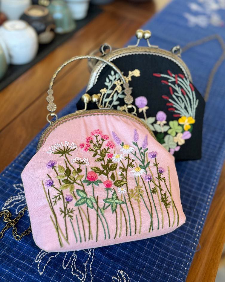 Embroidery Kiss Lock Bag Kit | Diy Stylish Coin Purse | Perfect for beginners - image 1