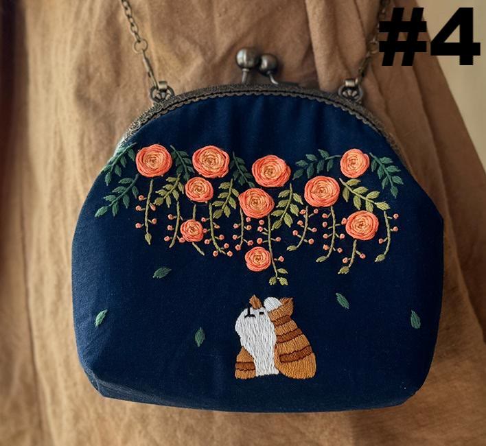 Embroidery Kiss Lock Bag Kit | Diy Stylish Coin Purse | Perfect for beginners - #4 - image 5