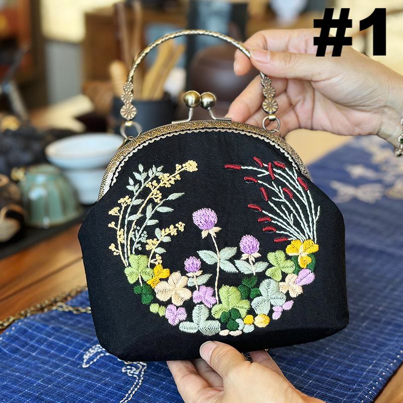 Embroidery Kiss Lock Bag Kit | Diy Stylish Coin Purse | Perfect for beginners - #1 - image 2
