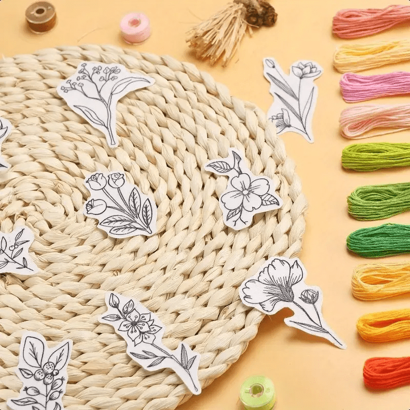  Floral Series Stick And Stitch Embroidery Patterns | Embroidery For Clothes  - image 1