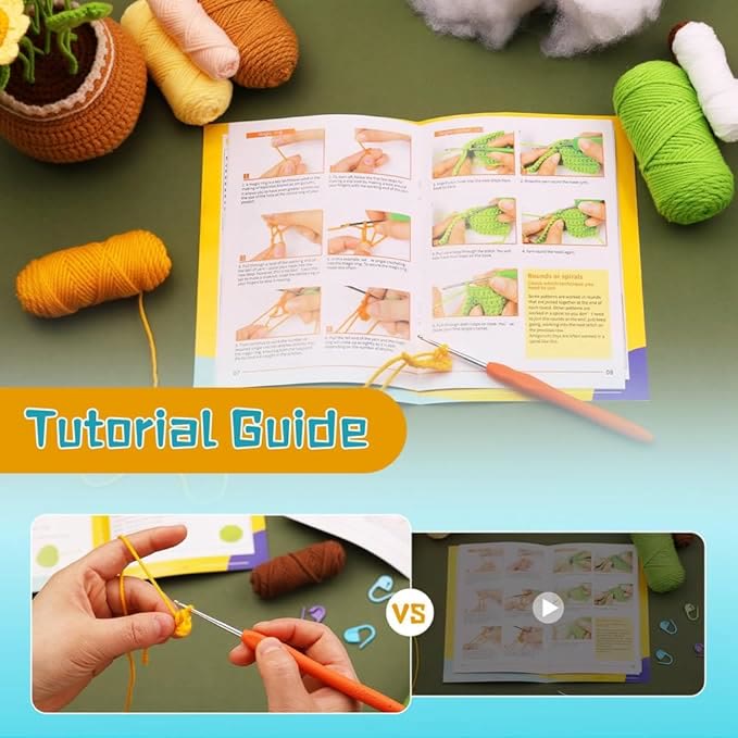  Handmade Sunflowers Crochet Kit -  Perfect Desk Ornament | Housewarming Gifts - image 3