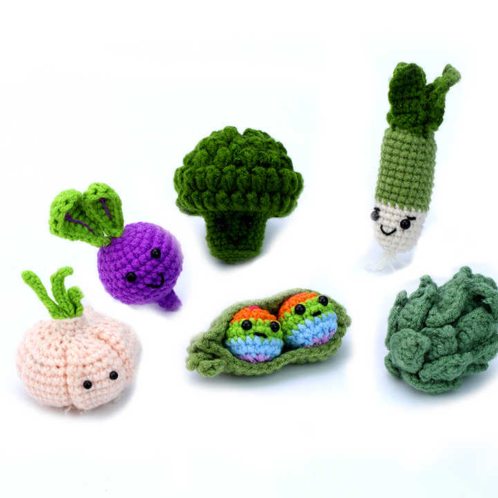  Handmade Vegetable Series Crochet Kit - Diy Crocheted Toys  | Creative Gifts For Kids  - image 5