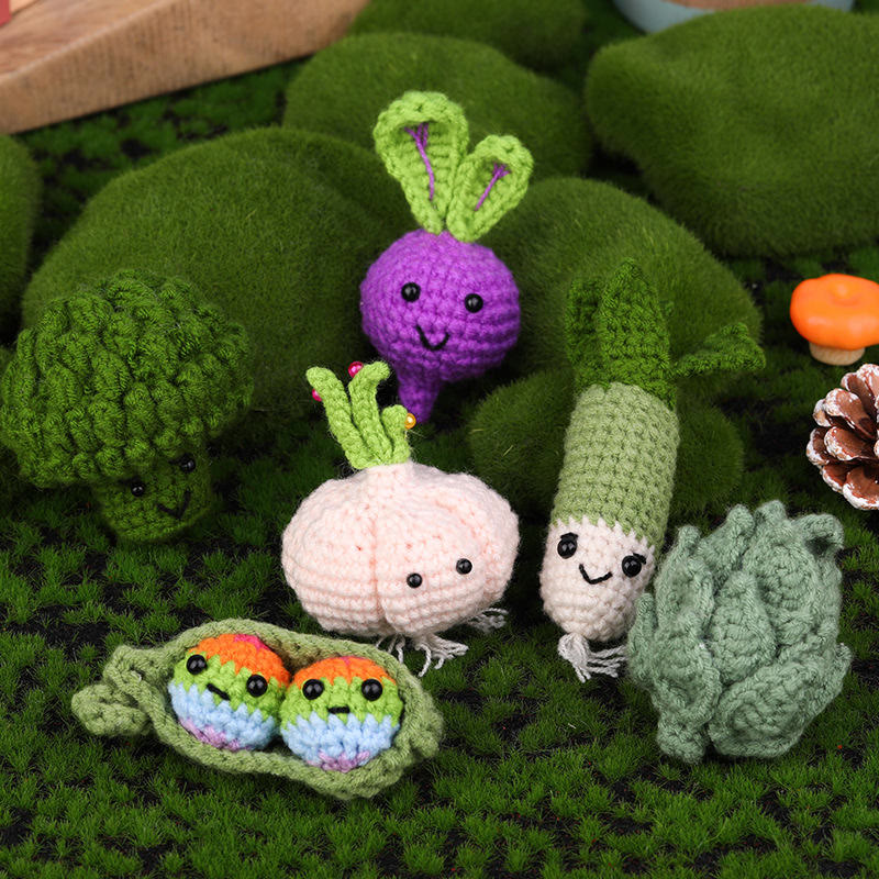  Handmade Vegetable Series Crochet Kit - Diy Crocheted Toys  | Creative Gifts For Kids  - Handmade Vegetable Series Crochet Kit - image 0