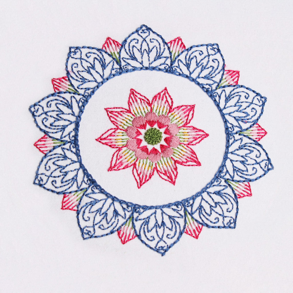 Rubbyoo Embroidery Kit - Bule Petal Handmake Craft |  Easy Needlework For Starters - image 9