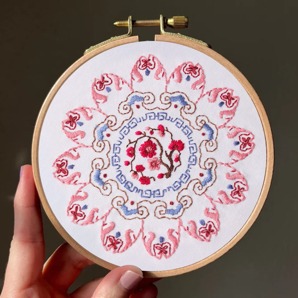 Rubbyoo Embroidery Kit - Pink Petal Handmade Craft | Beautiful Gifts For Mom - image 7