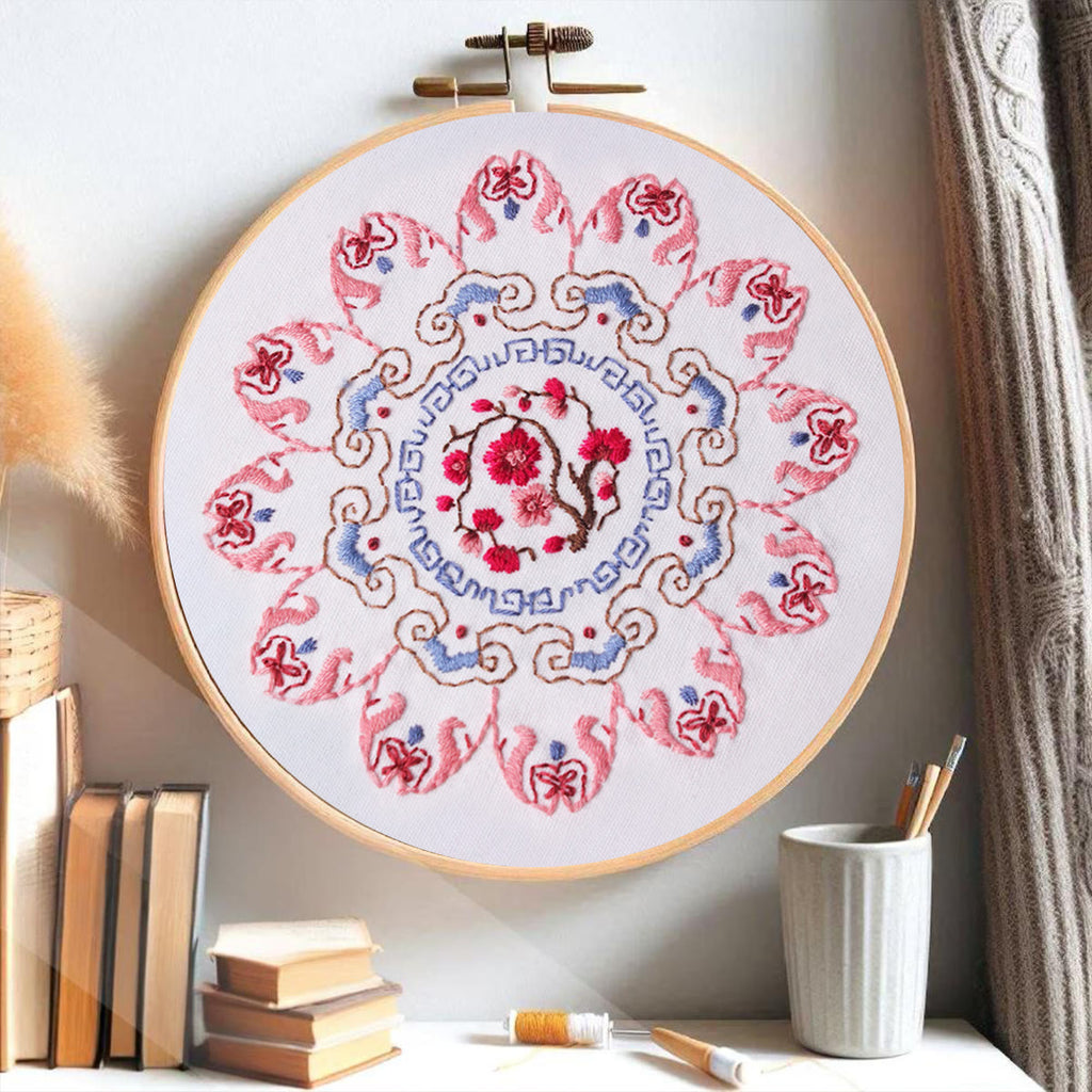 Rubbyoo Embroidery Kit - Pink Petal Handmade Craft | Beautiful Gifts For Mom - image 2