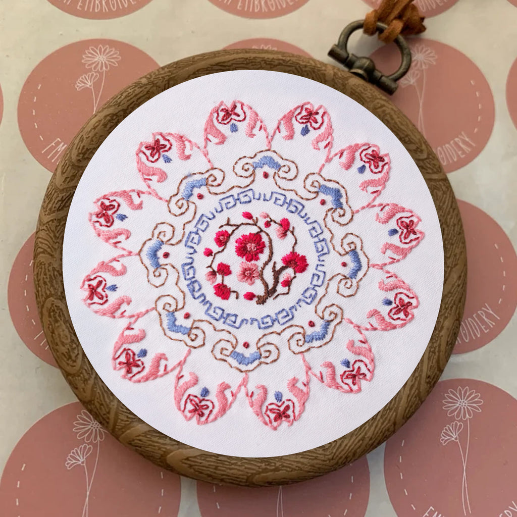 Rubbyoo Embroidery Kit - Pink Petal Handmade Craft | Beautiful Gifts For Mom - image 4