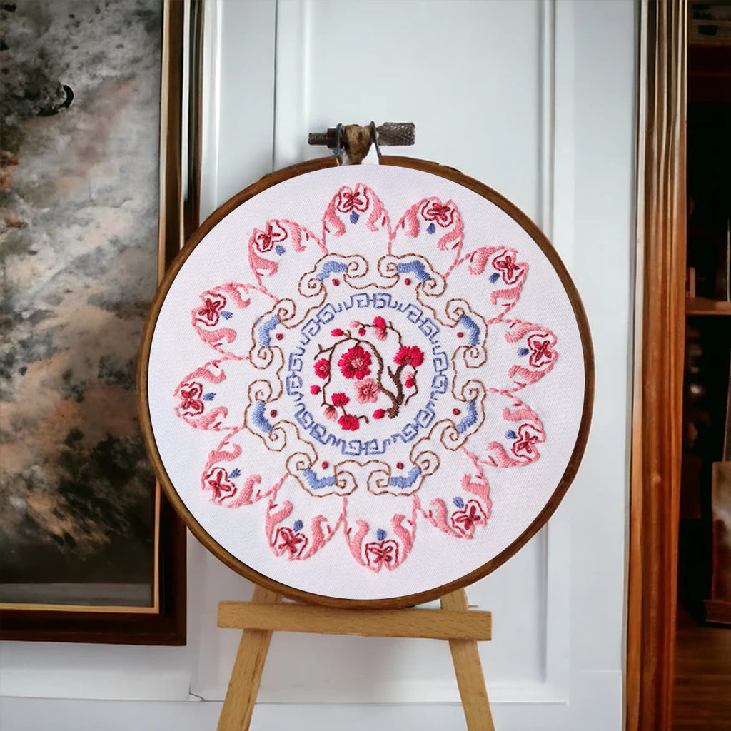 Rubbyoo Embroidery Kit - Pink Petal Handmade Craft | Beautiful Gifts For Mom - image 6