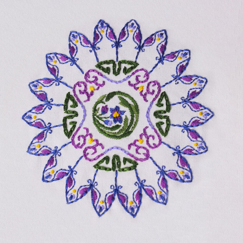 Rubbyoo Embroidery Kit - Purple Petal Handmade Craft | Nice Home Decoration - image 8