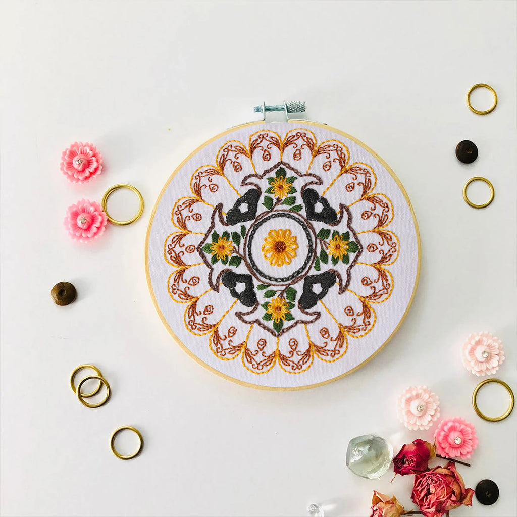 Rubbyoo Embroidery Kit - Yellow Petal Handmade Craft | Beginner Friendly Stitch - image 7