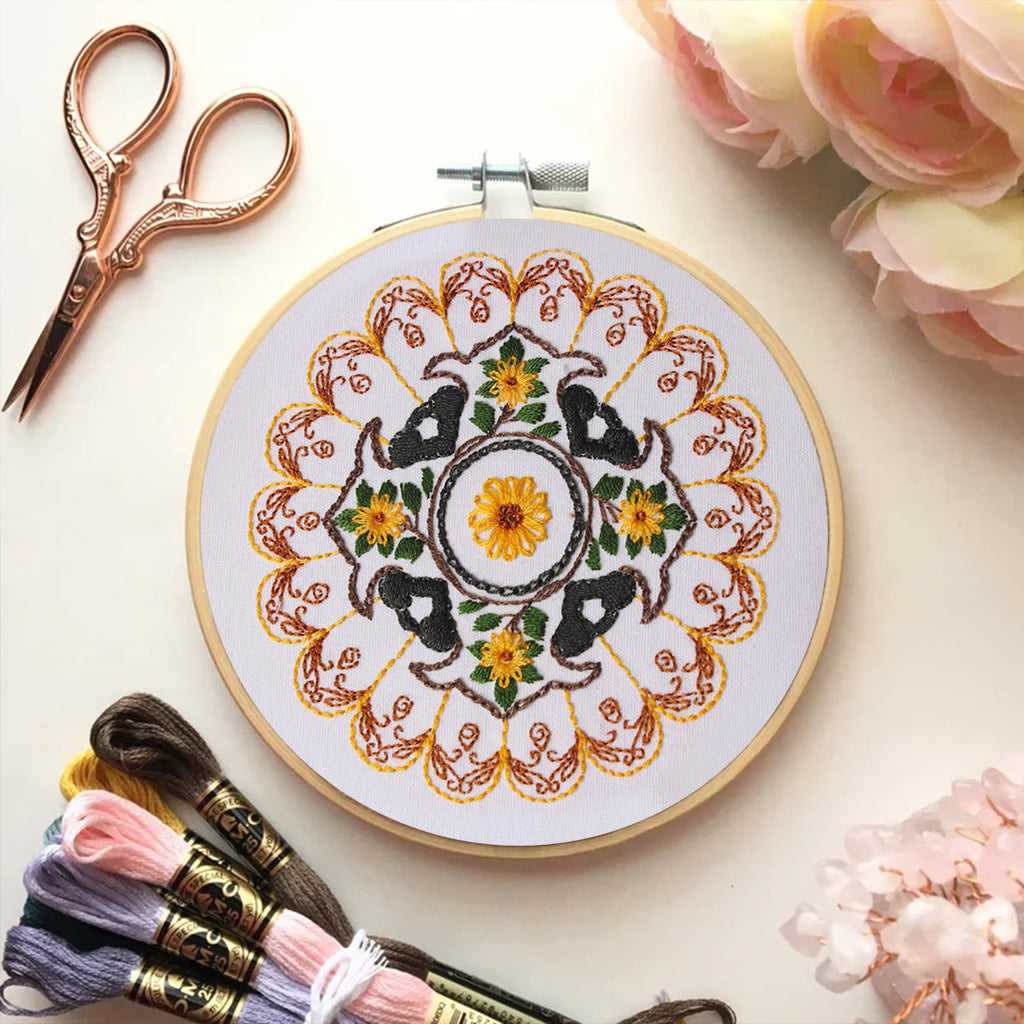 Rubbyoo Embroidery Kit - Yellow Petal Handmade Craft | Beginner Friendly Stitch - image 4