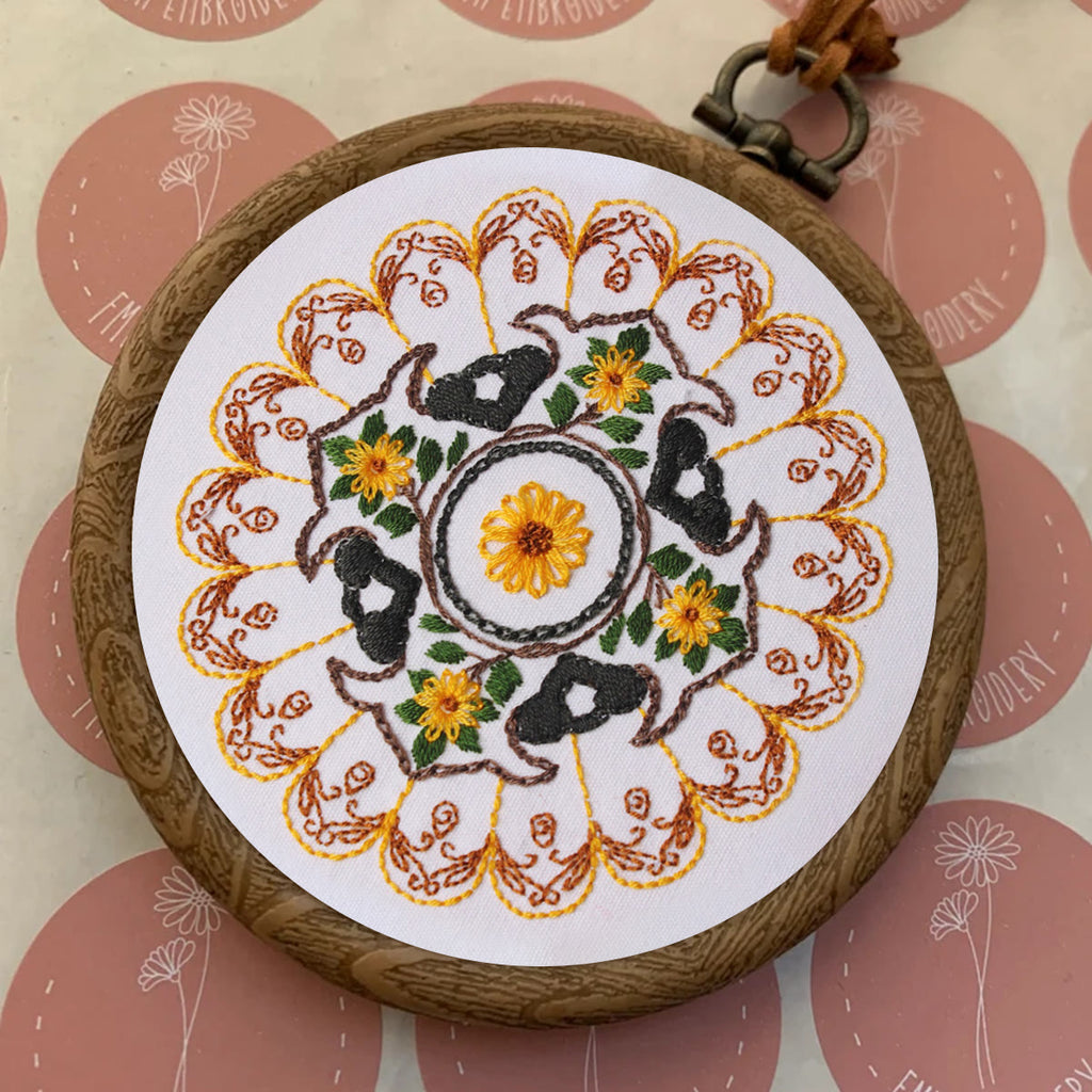 Rubbyoo Embroidery Kit - Yellow Petal Handmade Craft | Beginner Friendly Stitch - image 6