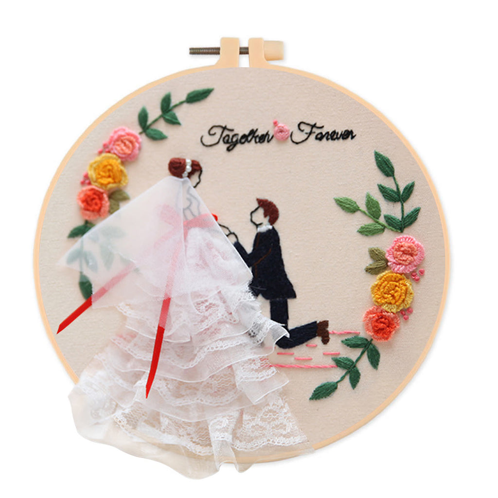 Rubbyoo Embroidery Kit - Romantic Wedding Series Gifts | Personalized Handicraft Decoration - C - image 2