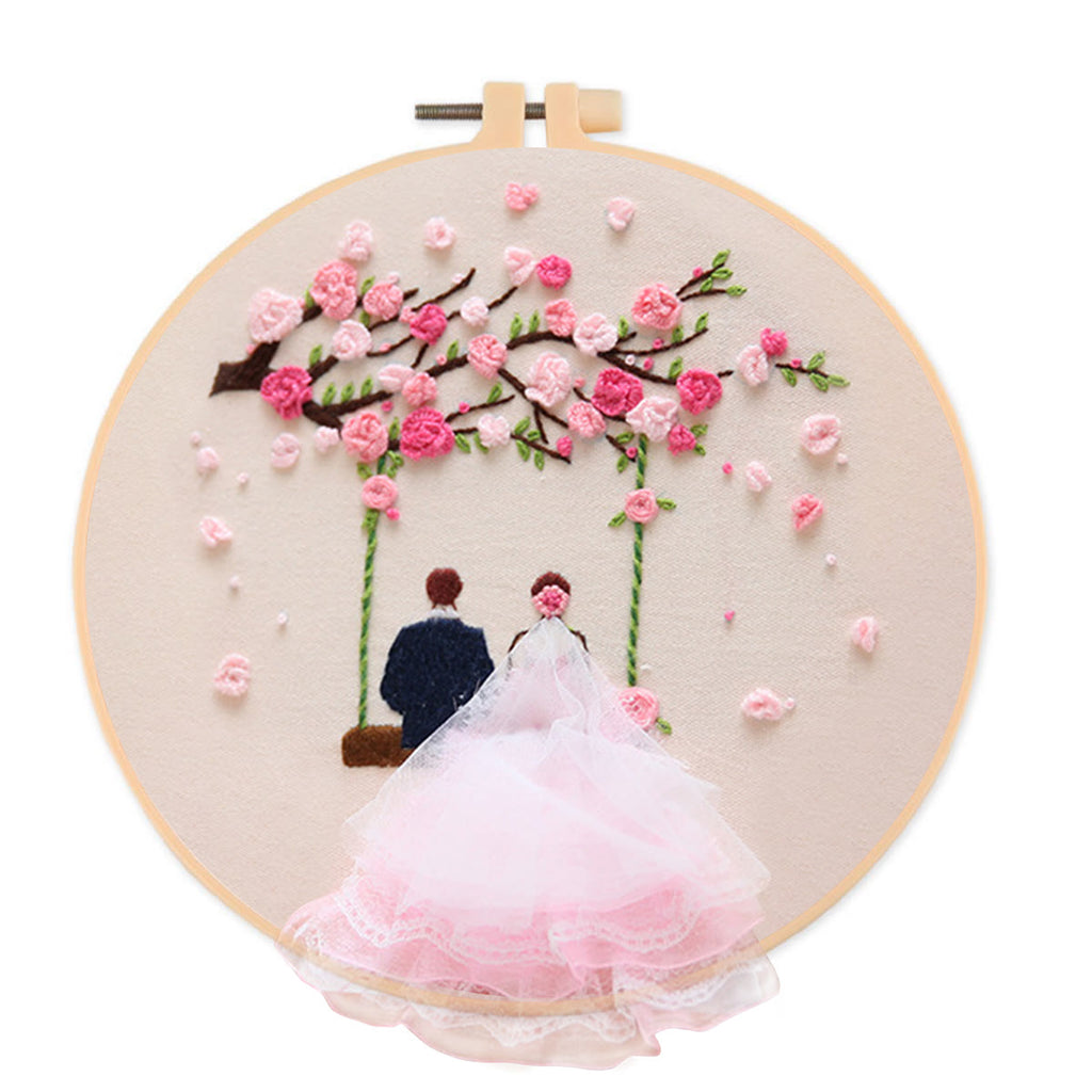 Rubbyoo Embroidery Kit - Romantic Wedding Series Gifts | Personalized Handicraft Decoration - B - image 1