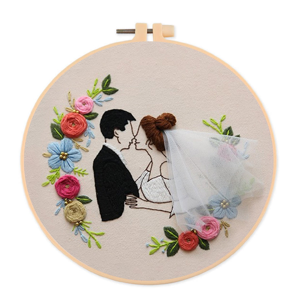 Rubbyoo Embroidery Kit - Romantic Wedding Series Gifts | Personalized Handicraft Decoration - E - image 4
