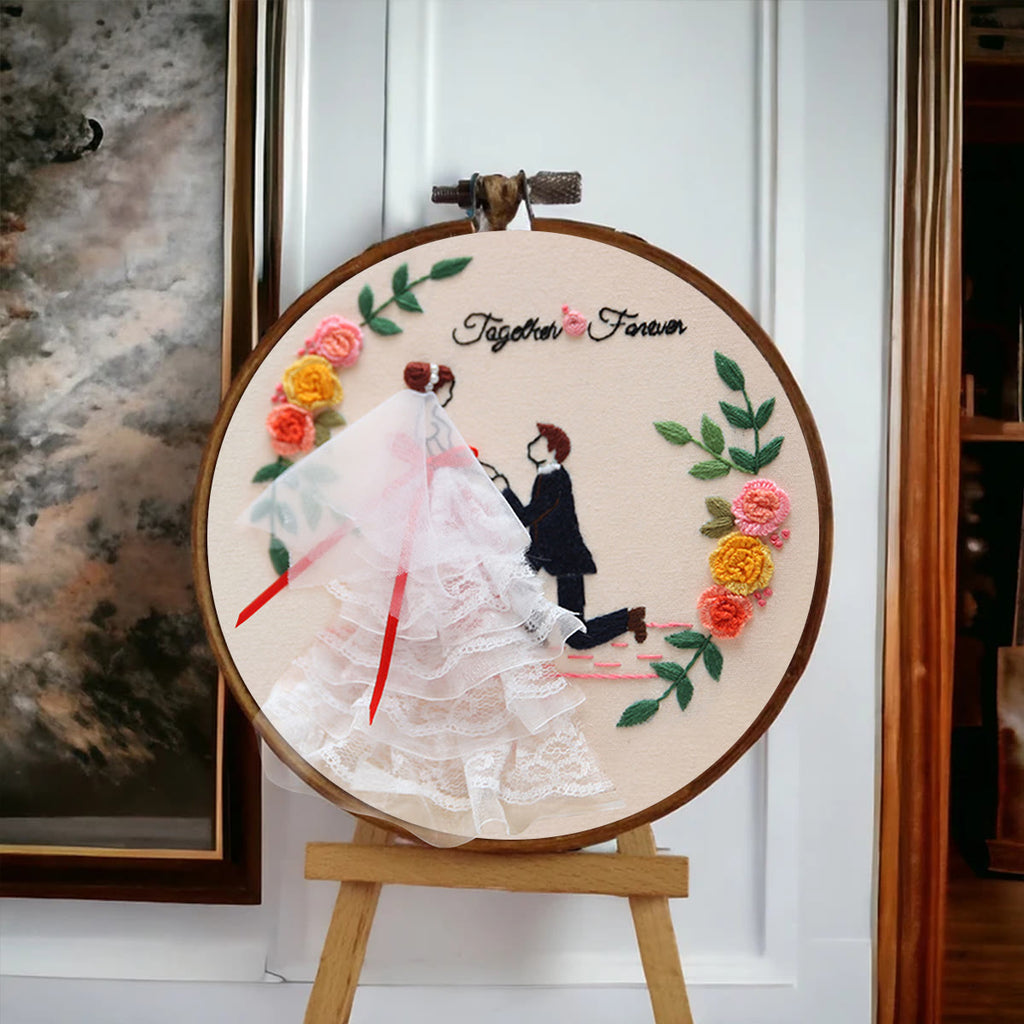 Rubbyoo Embroidery Kit - Romantic Wedding Series Gifts | Personalized Handicraft Decoration - image 8