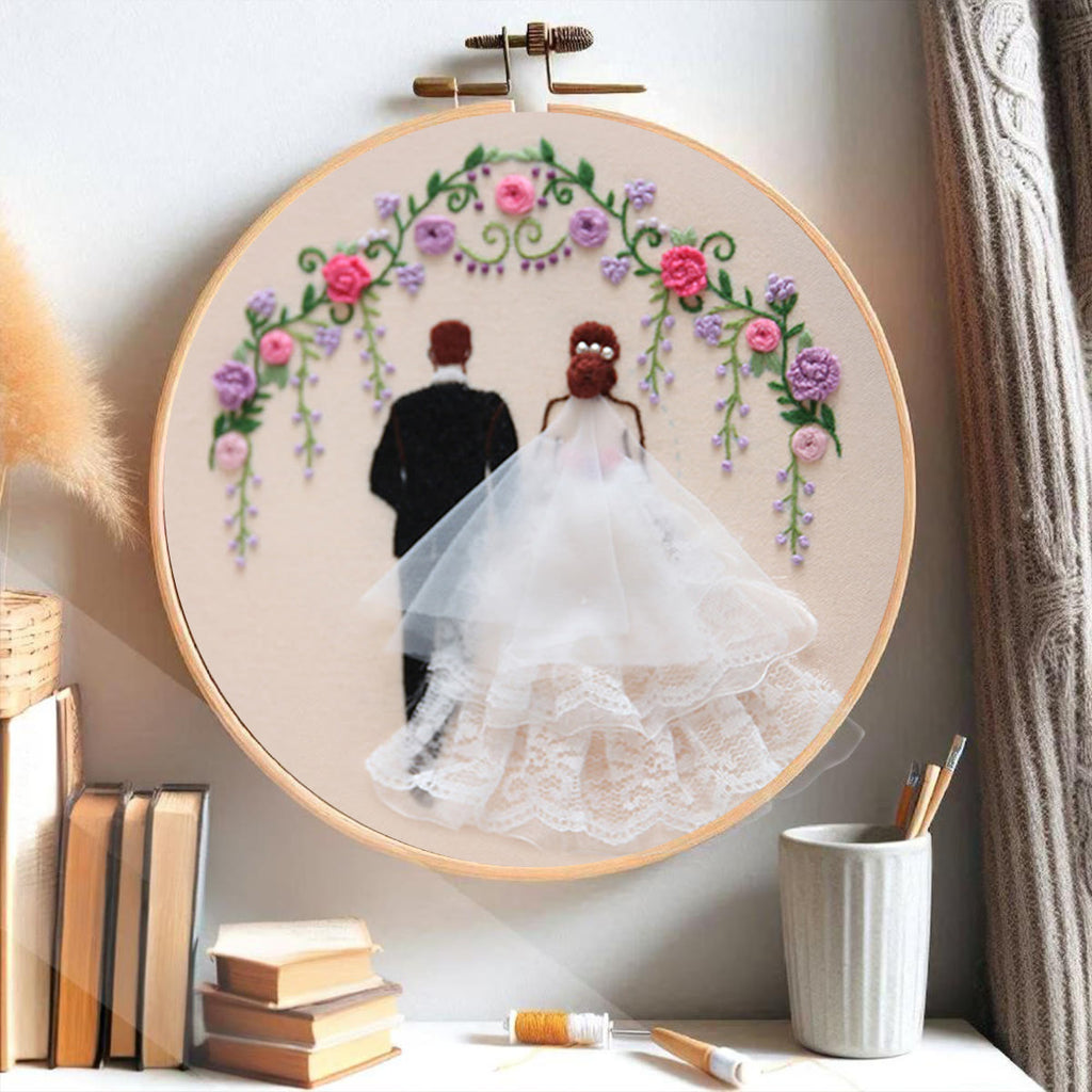 Rubbyoo Embroidery Kit - Romantic Wedding Series Gifts | Personalized Handicraft Decoration - image 6