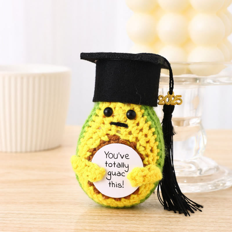 Handmade  Graduation Crochet - Creative Inspirational Potato Crochet  | Graduation Gift For Friends - Avocado - image 9