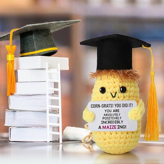Handmade Graduation Crochet - Various Graduation Series Dolls | Gifts For Graduate Day - Yellow Potato - image 0