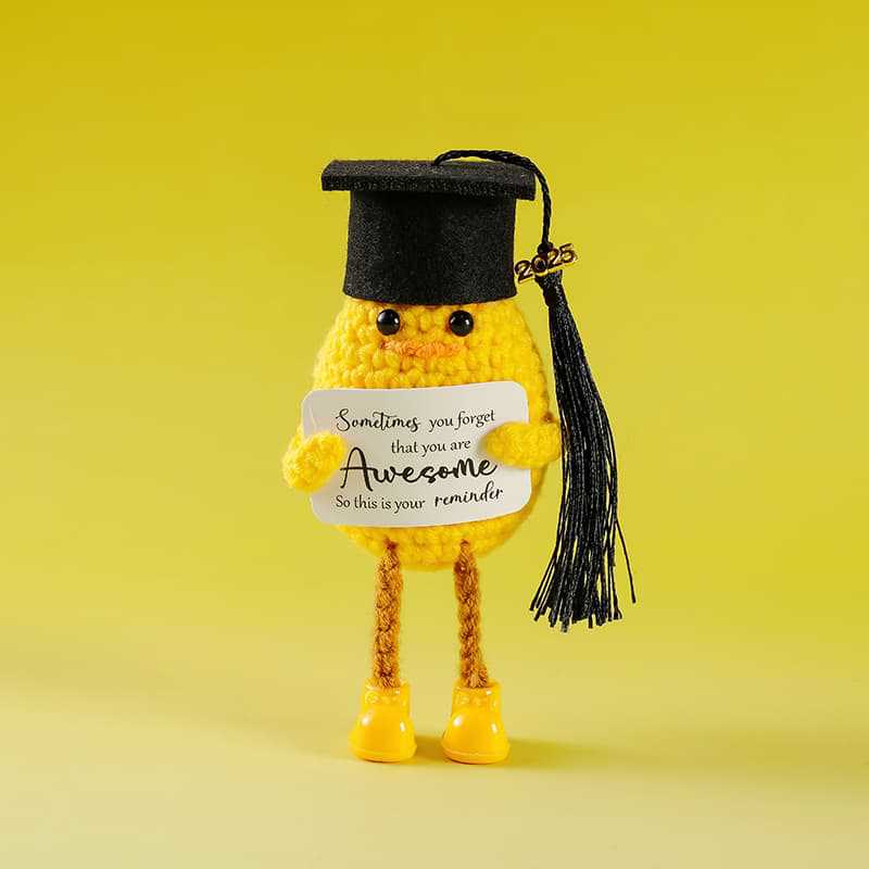 Handmade Graduation Crochet - Various Graduation Series Dolls | Gifts For Graduate Day - Long-legged Duck - image 10