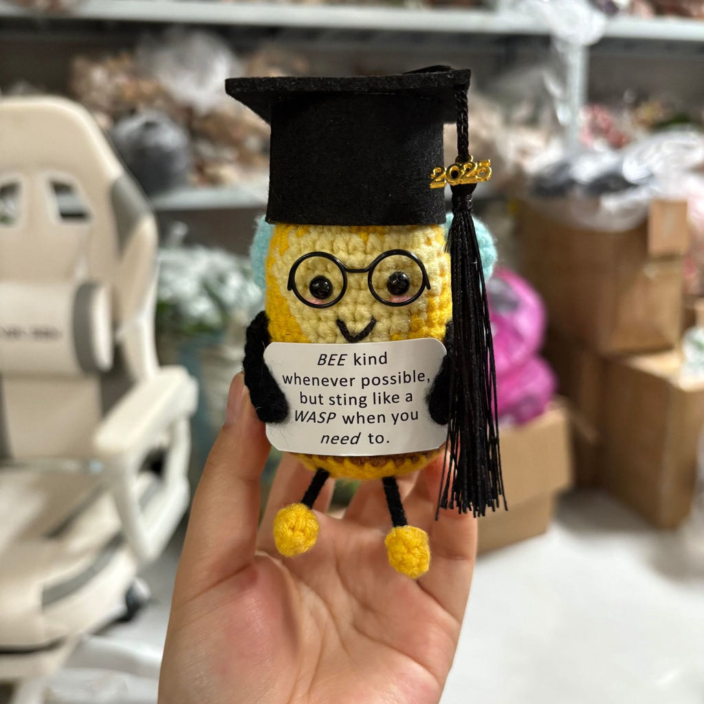 Handmade Graduation Crochet - Various Graduation Series Dolls | Gifts For Graduate Day - Bee - image 8