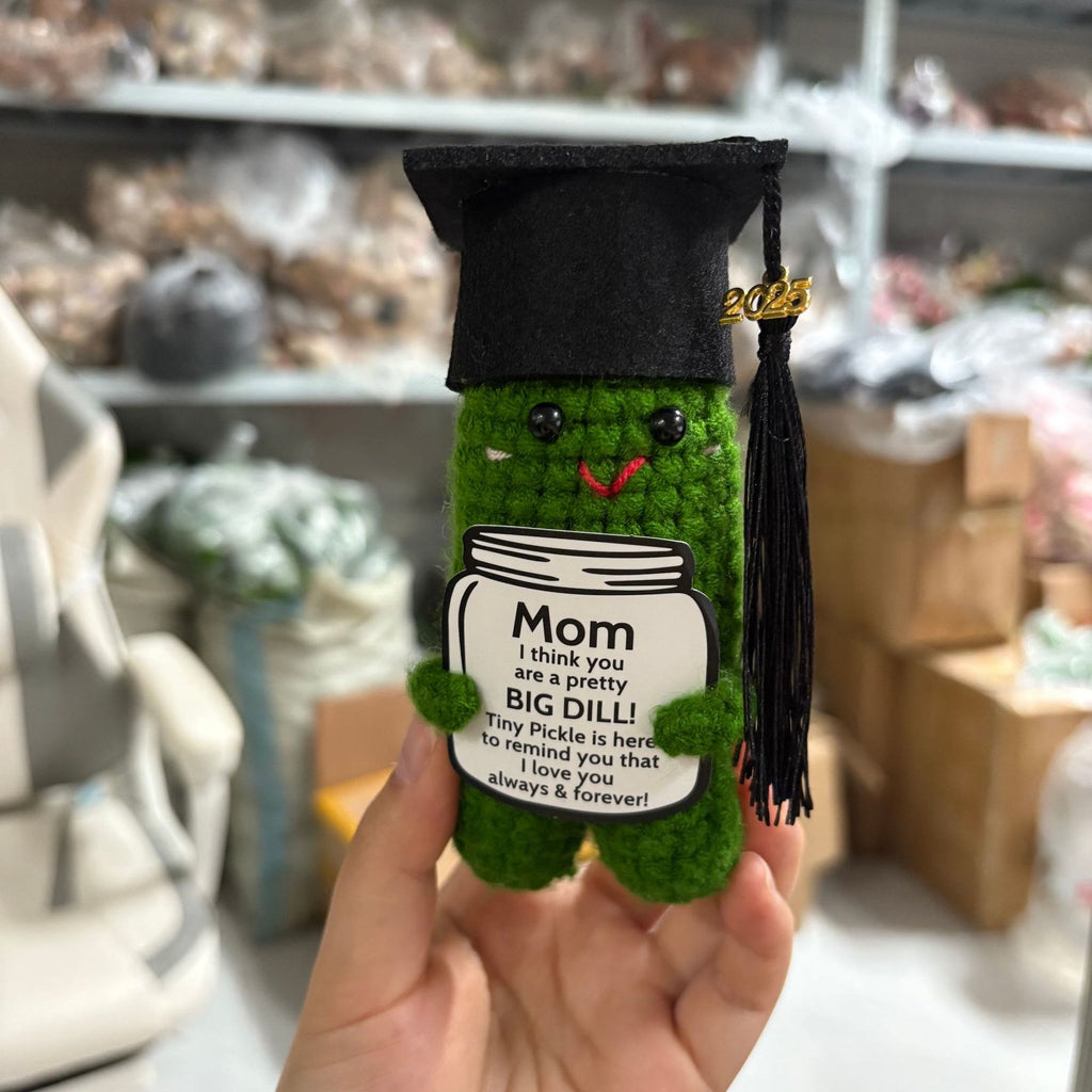 Handmade Graduation Crochet - Various Graduation Series Dolls | Gifts For Graduate Day - Cucumber - image 6