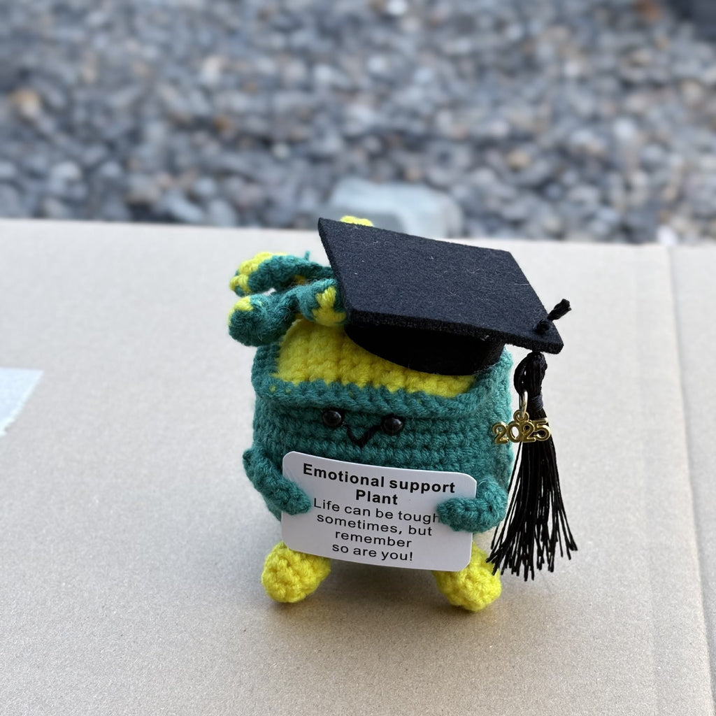 Handmade Graduation Crochet - Dumpster Fire | Lovely Emotions Support Toys | Gifts For Busy Graduation Season - G - image 9
