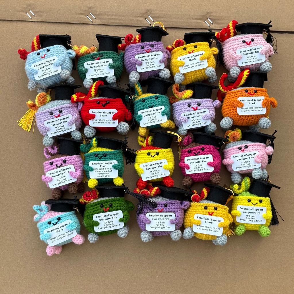 Handmade Graduation Crochet - Dumpster Fire | Lovely Emotions Support Toys | Gifts For Busy Graduation Season - image 21