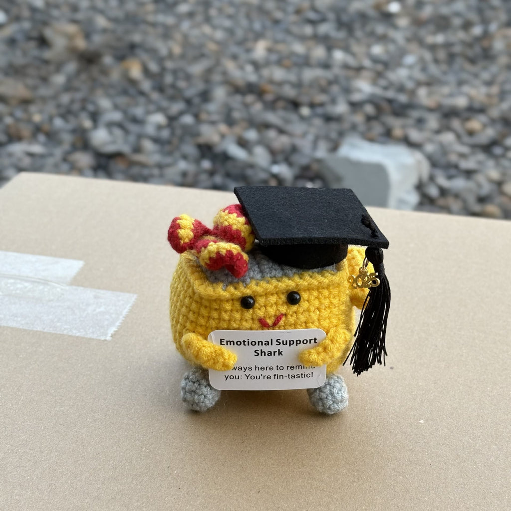 Handmade Graduation Crochet - Dumpster Fire | Lovely Emotions Support Toys | Gifts For Busy Graduation Season - I - image 1