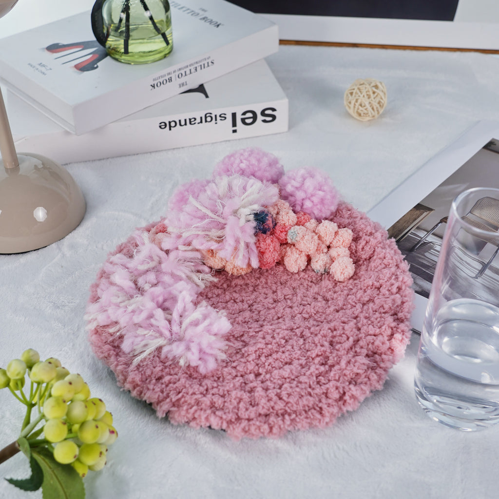 Handmade Pink Moss Crochet Coasters- Unique Home Ornament | Prefect Gifts For Lovers - image 0