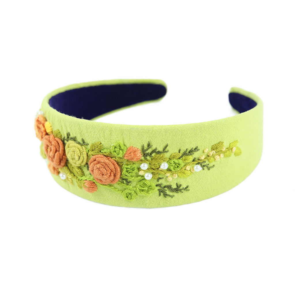 Embroidery Headband - Flower Hair Accessories | Aesthetic Gift For Bridesmaid  - image 10