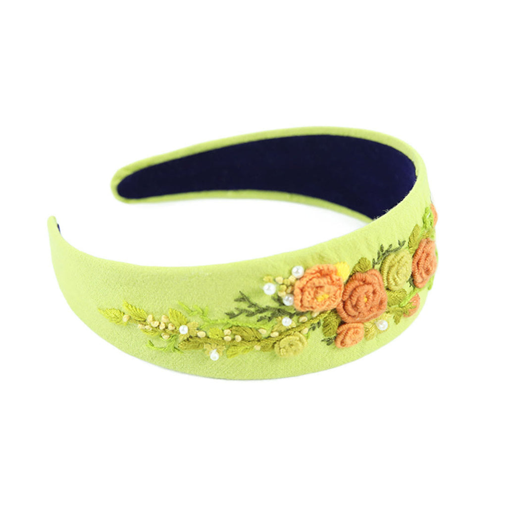 Embroidery Headband - Flower Hair Accessories | Aesthetic Gift For Bridesmaid  - image 7