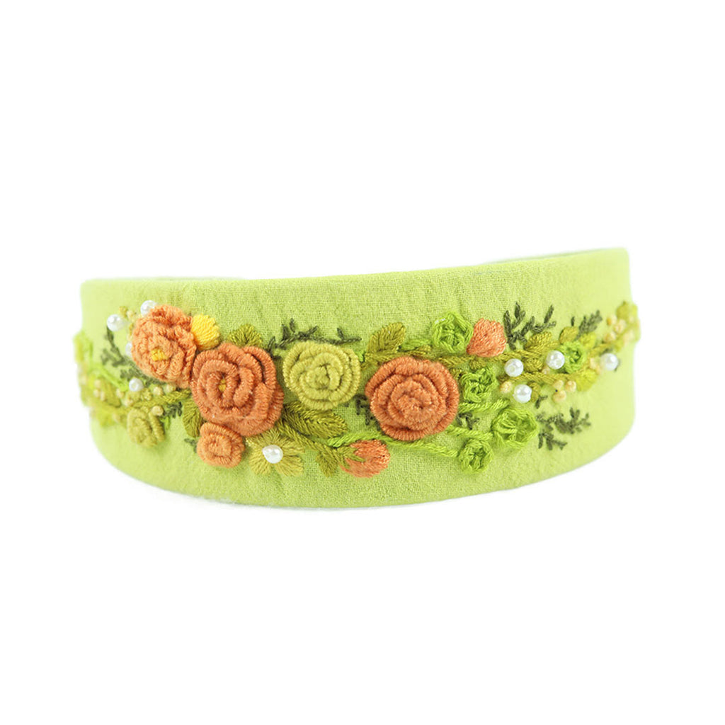 Embroidery Headband - Flower Hair Accessories | Aesthetic Gift For Bridesmaid  - image 8
