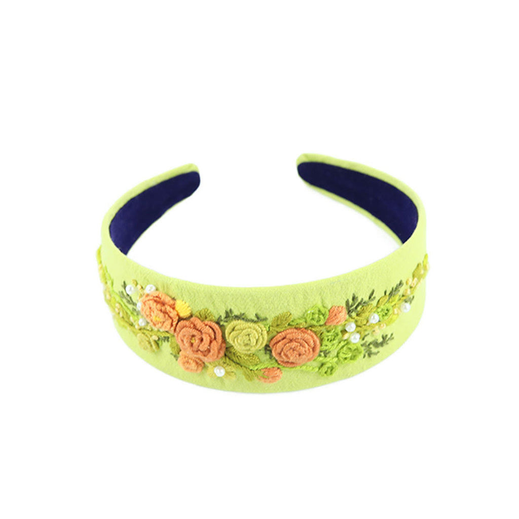 Embroidery Headband - Flower Hair Accessories | Aesthetic Gift For Bridesmaid  - image 9