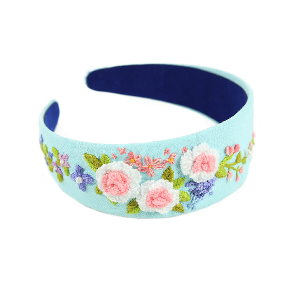 Embroidery Headband - Flower Hair Accessories | Aesthetic Gift For Bridesmaid  - image 5