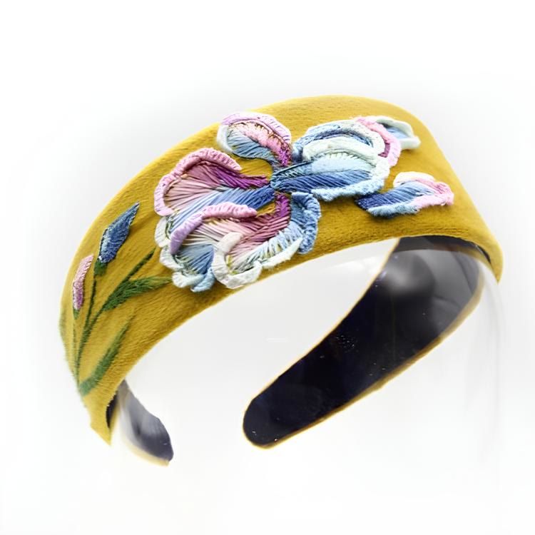 Embroidery Headband - Flower Hair Accessories | Aesthetic Gift For Bridesmaid  - image 14