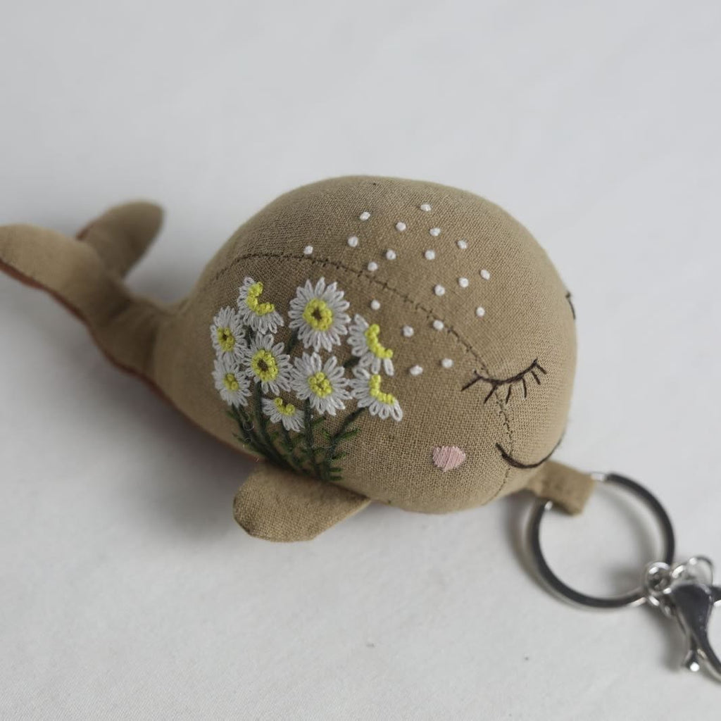 Embroidered Animal Dolls - Stylish Handmake Pendant | Cute Key Chain - Whale - image 11