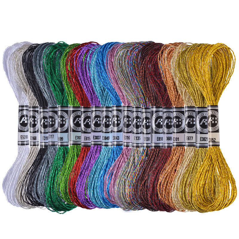 Gradient Embroidery Thread - 8 Meters 12 Strands  Gold And Silver Thread | Diy Handmade Wire - image 2