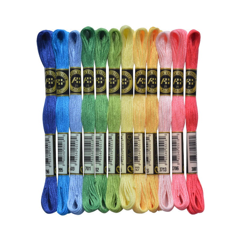 Embroidery Thread - Colorful Sewing Thread | 50 Colors And 100 Colors Skein Pack | For Handmake Enthusiast - image 2