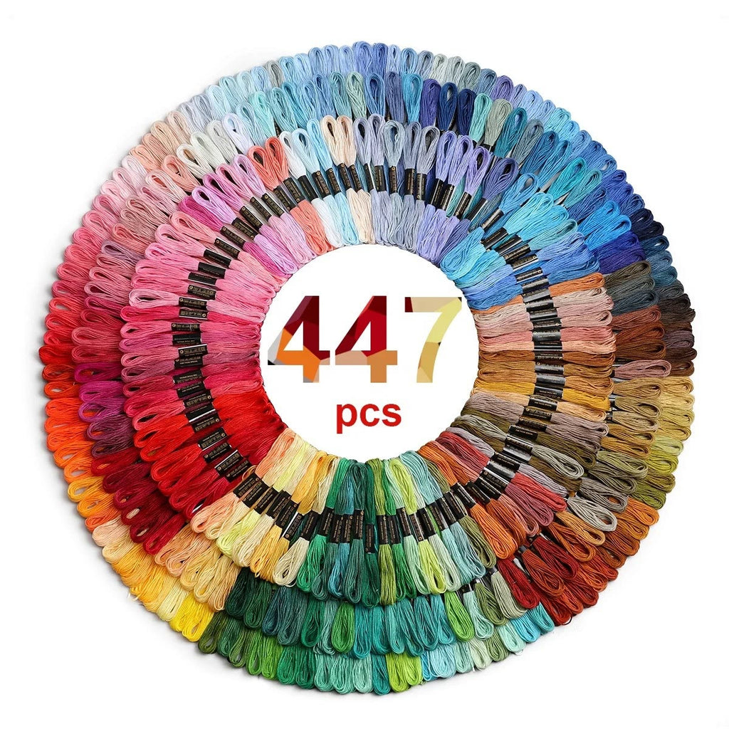 Embroidery Thread Sets - Multi-color Diy Thread | Hand Sewing Accessories  - 8m - 447 Colors - image 3