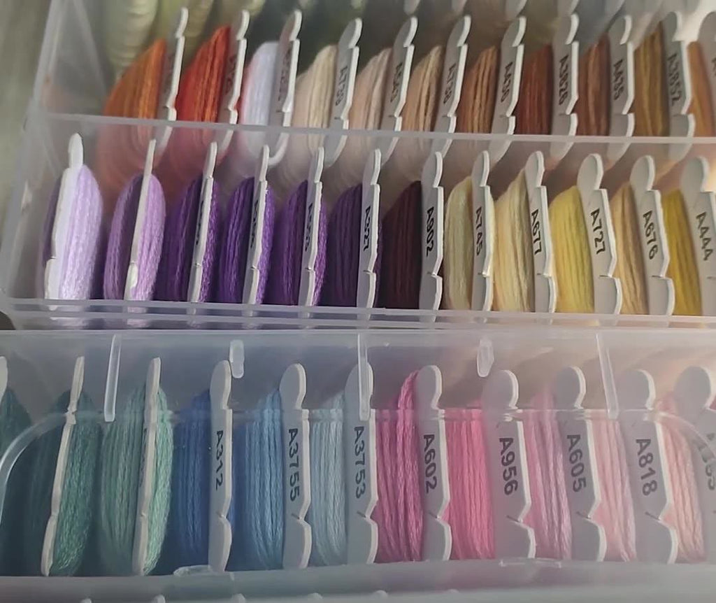 Embroidery Thread Sets - 4m And  8m Thread Kit With Floss Bobbins |  Various Colors Cotton Thread  - image 7