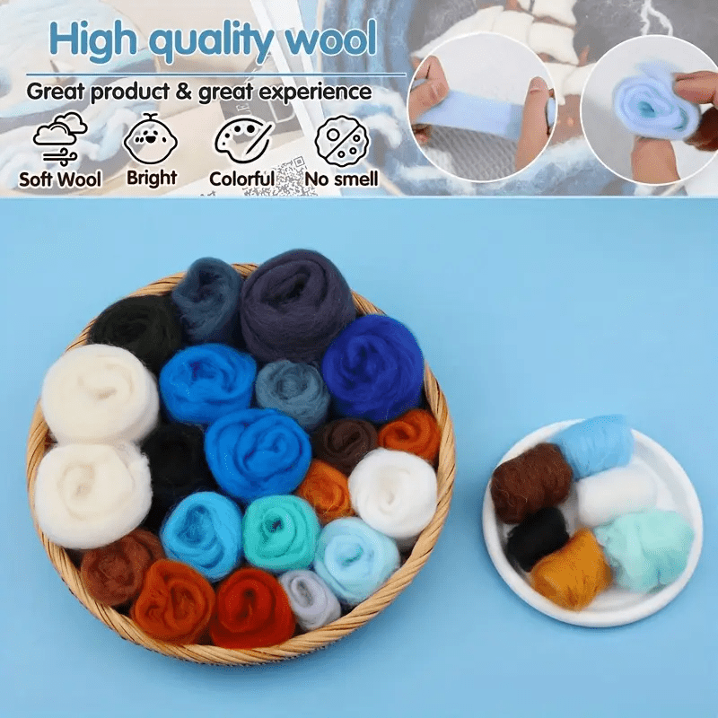 Sea Waves And Sailboats Needle Felt  Kit With Frame - Starter Wool Felt Set  | Unique Desk Decor  - image 5