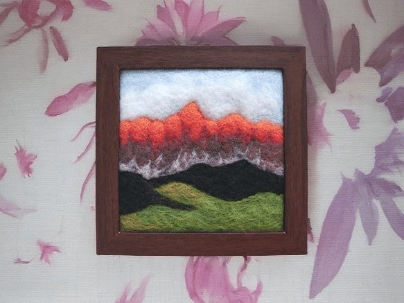 Landscape Series Needle Felt  Kit With Frame - Beautiful Home Ornament |  Unique Handmake Collections - image 2