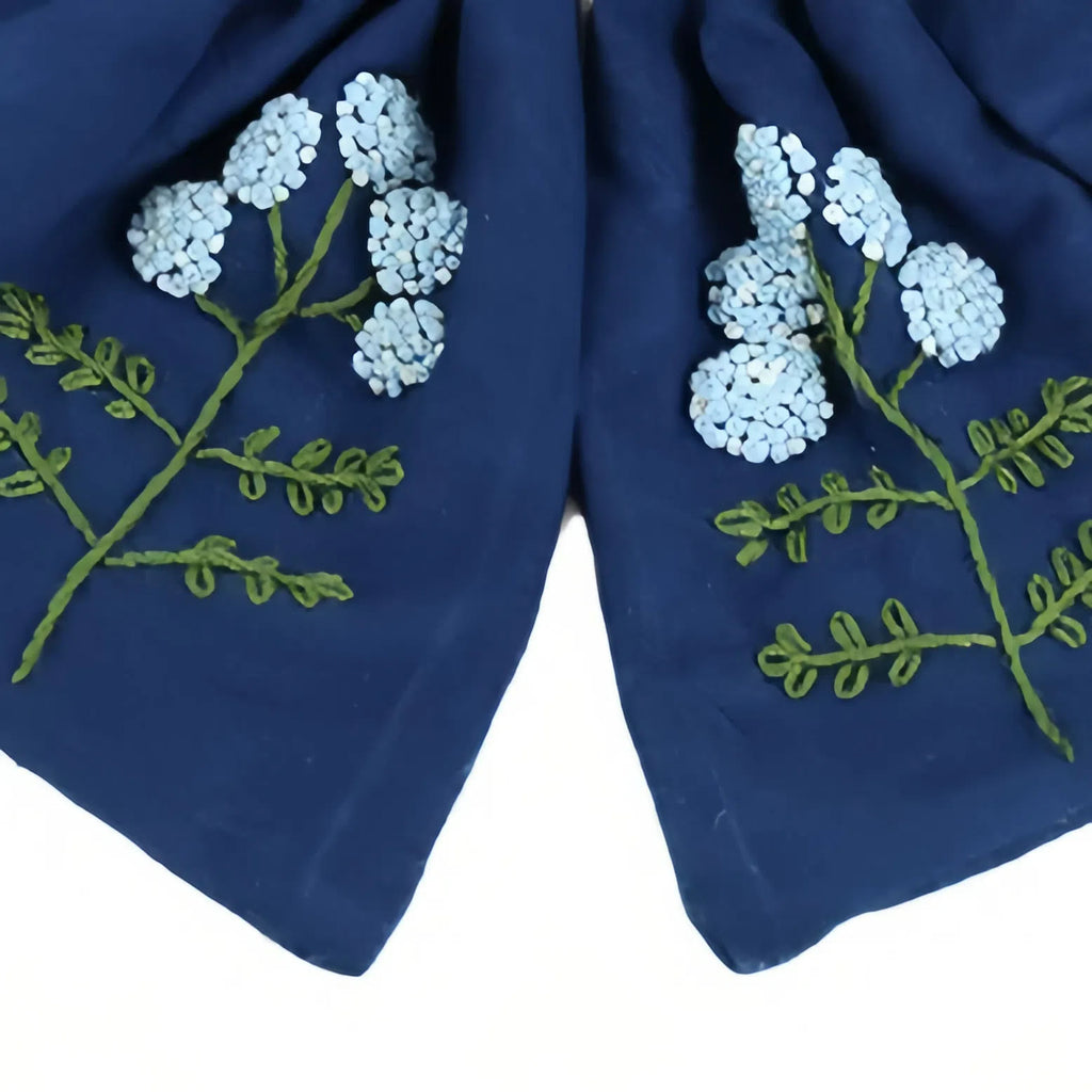 Rubbyoo Embroidery Bow Hairpin - Floral Peal Barrettes | Exquisite Hair Clip | Birthday Gifts For Her - image 6