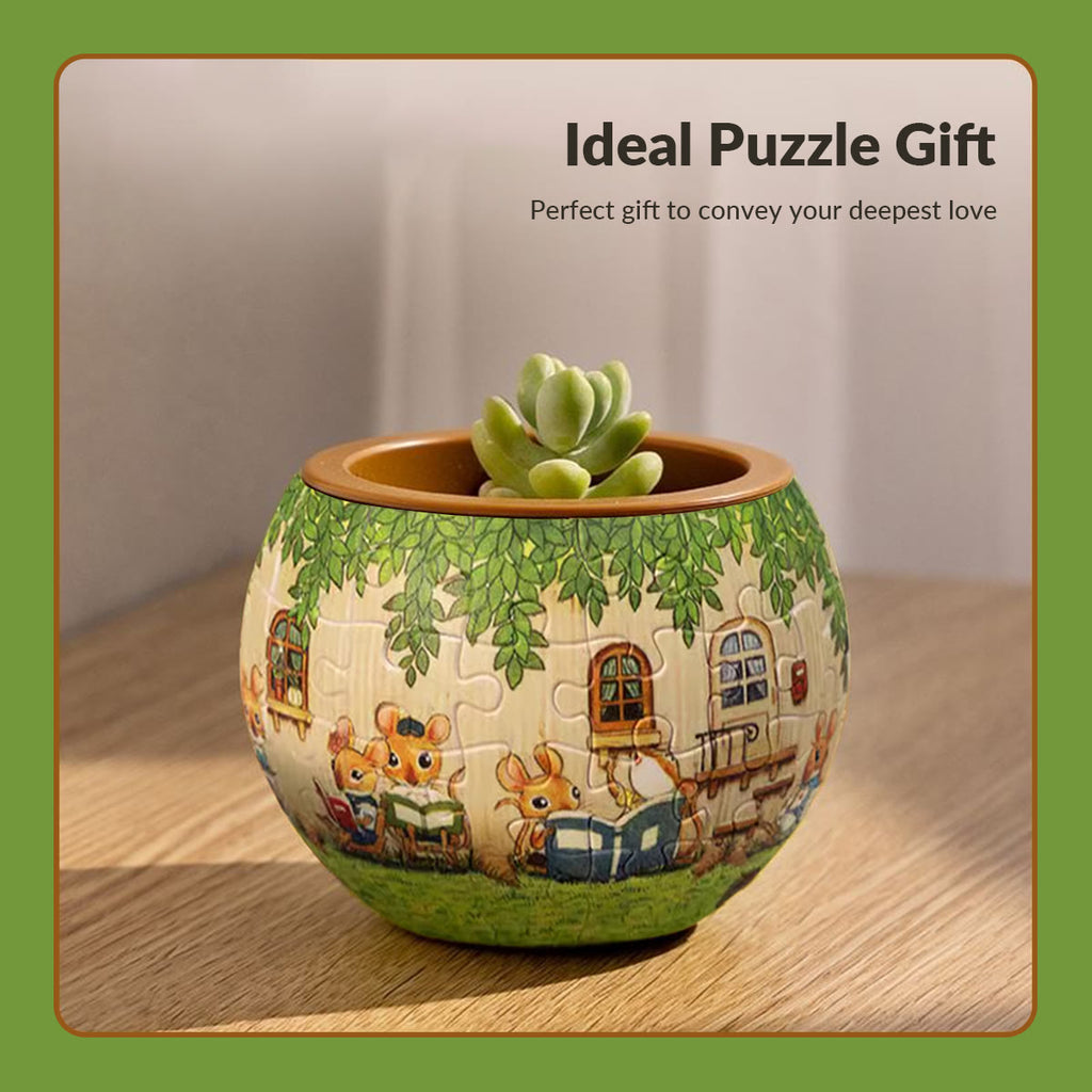 Cute Mouses- 3d Jigsaw Puzzle Planter - image 4