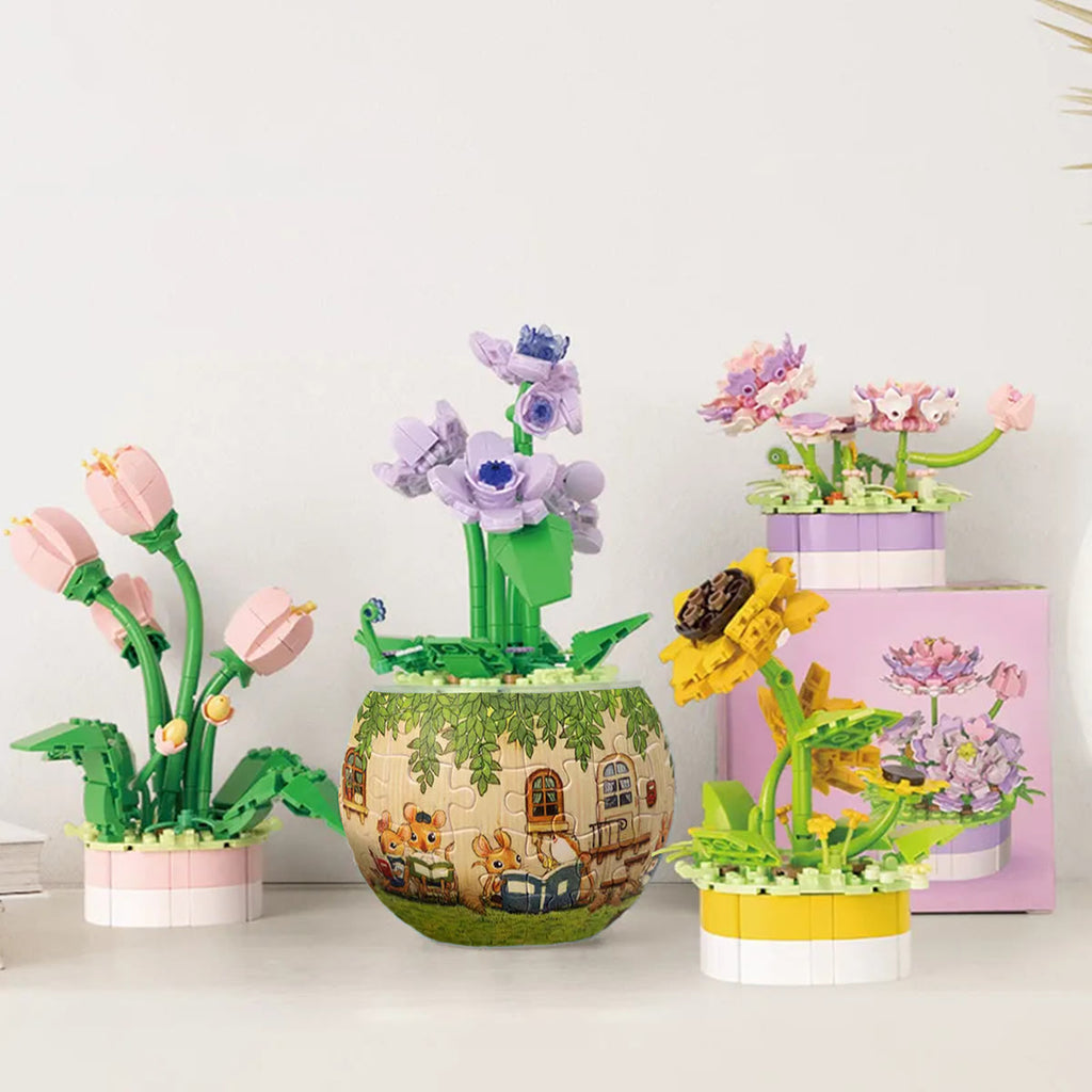 Cute Mouses- 3d Jigsaw Puzzle Planter - image 7