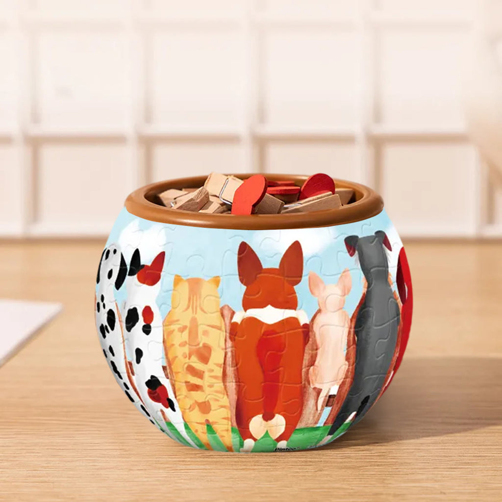 Adorable Puppies - 3d Jigsaw Puzzle Planter - image 5