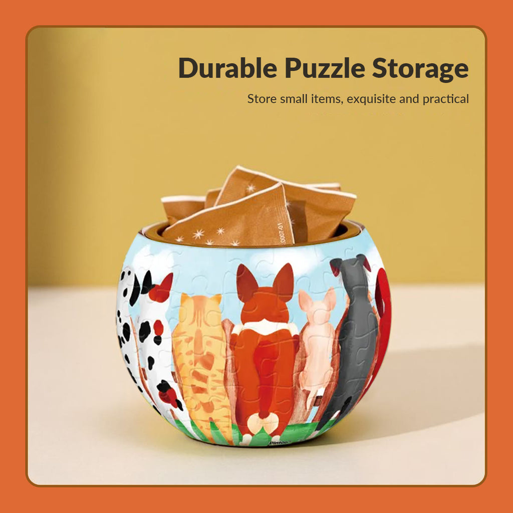 Adorable Puppies - 3d Jigsaw Puzzle Planter - image 4