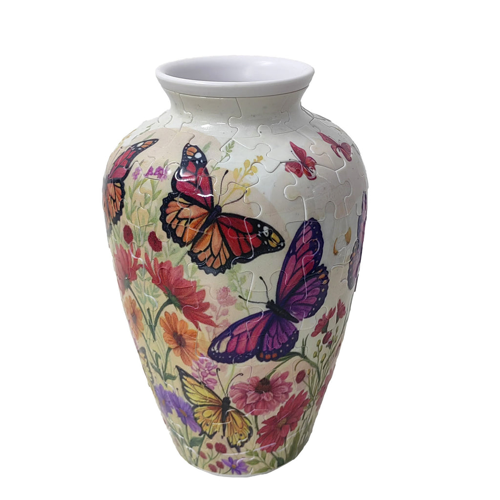 Charming Butterflies  - 3d Jigsaw Puzzle Vase - Charming Butterflies - image 0